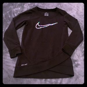 Girls Nike Dri fit light sweatshirt top